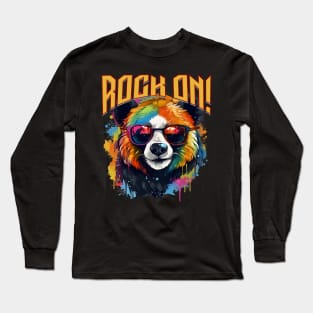 Panda Rock On! Long Sleeve T-Shirt